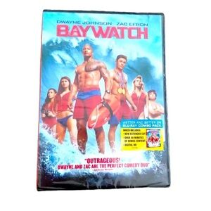 Baywatch DVD Dwane Johnson Zac Efron Wrapped Up Remake The Roc Pam Ander…
